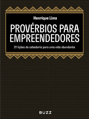 cover image of Provérbios para empreendedores